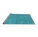 Sideview of Machine Washable Abstract Light Blue Contemporary Rug, wshcon2505lblu