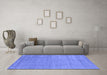 Machine Washable Abstract Blue Contemporary Rug in a Living Room, wshcon2505blu