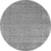 Square Abstract Gray Contemporary Rug, con2505gry