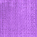 Square Abstract Purple Contemporary Rug, con2505pur