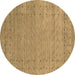 Round Machine Washable Abstract Brown Contemporary Rug, wshcon2505brn