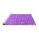 Sideview of Machine Washable Abstract Purple Contemporary Area Rugs, wshcon2505pur