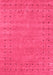 Abstract Pink Contemporary Rug, con2506pnk