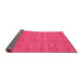 Sideview of Abstract Pink Contemporary Rug, con2506pnk