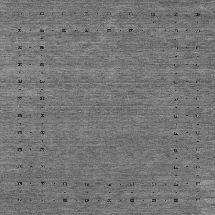 Round Machine Washable Abstract Gray Contemporary Rug, wshcon2506gry