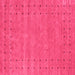 Square Abstract Pink Contemporary Rug, con2506pnk