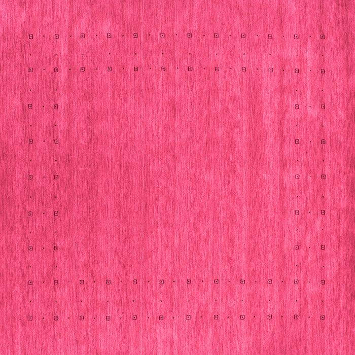 Square Machine Washable Abstract Pink Contemporary Rug, wshcon2507pnk