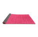 Sideview of Abstract Pink Contemporary Rug, con2507pnk