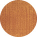 Round Abstract Brown Contemporary Rug, con2507brn