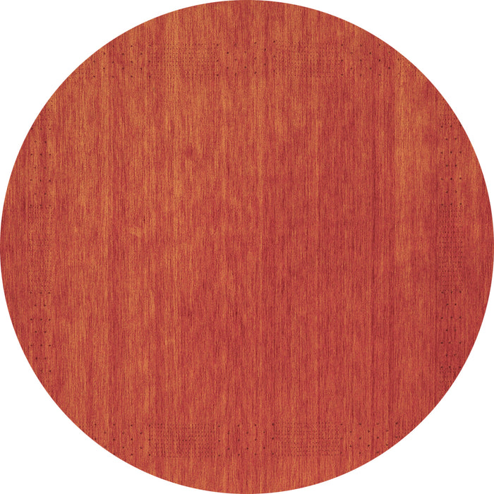Round Abstract Brown Contemporary Rug, con2508brn