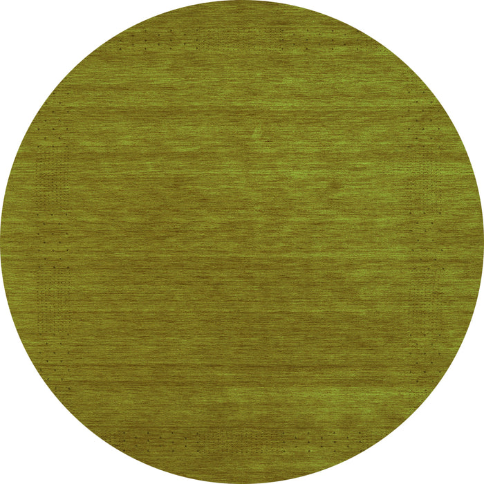 Square Abstract Green Contemporary Rug, con2508grn