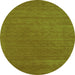 Square Abstract Green Contemporary Rug, con2508grn