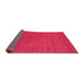 Sideview of Abstract Pink Contemporary Rug, con2508pnk