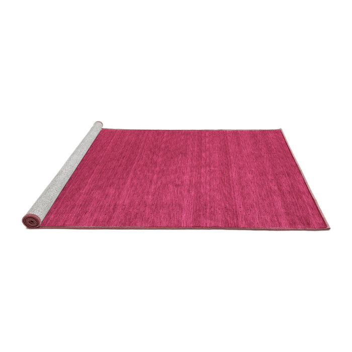 Sideview of Machine Washable Abstract Purple Contemporary Area Rugs, wshcon2508pur