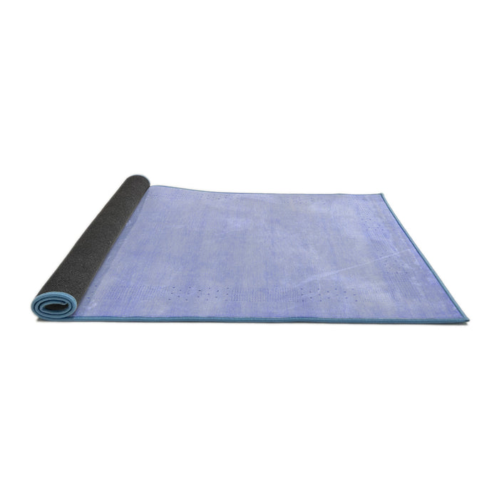 Sideview of Solid Blue Modern Rug, con2509blu