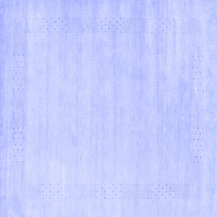 Square Solid Blue Modern Rug, con2509blu