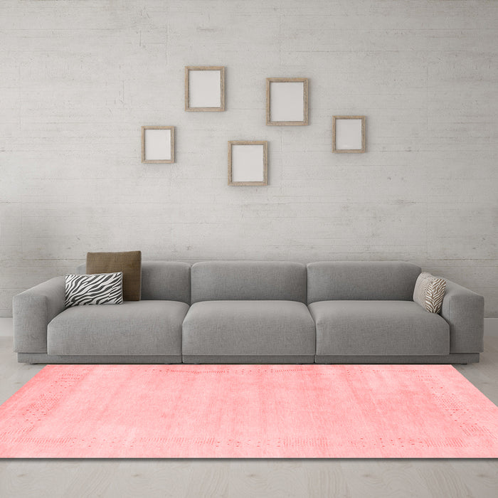 Modern Red Washable Rugs