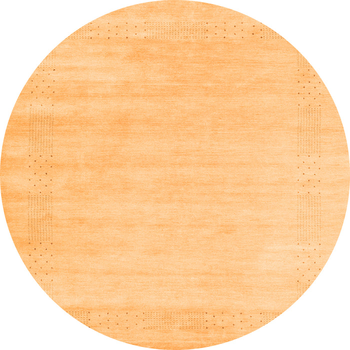 Square Solid Orange Modern Rug, con2509org