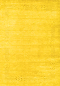 Solid Yellow Modern Rug, con2509yw