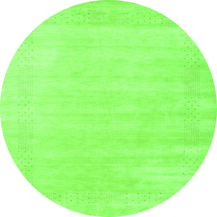 Machine Washable Solid Green Modern Area Rugs, wshcon2509grn