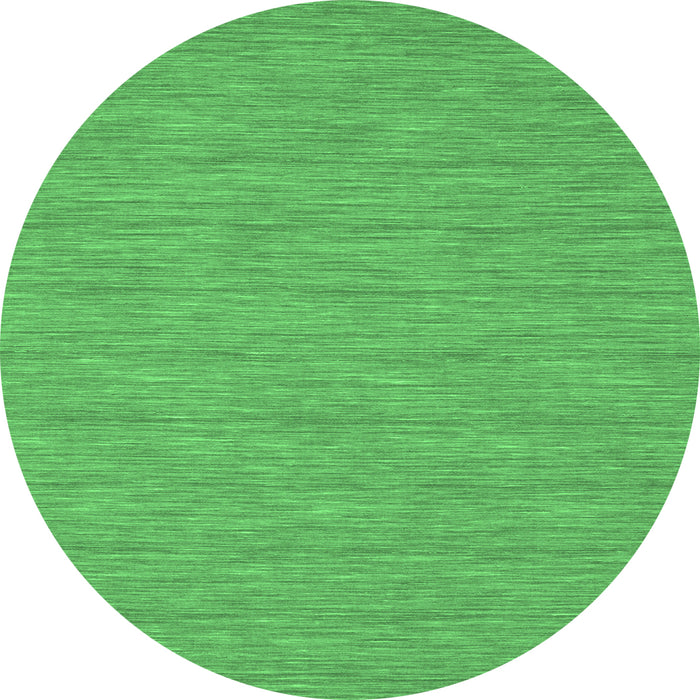 Round Abstract Emerald Green Contemporary Rug, con250emgrn