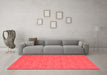 Contemporary Red Washable Rugs