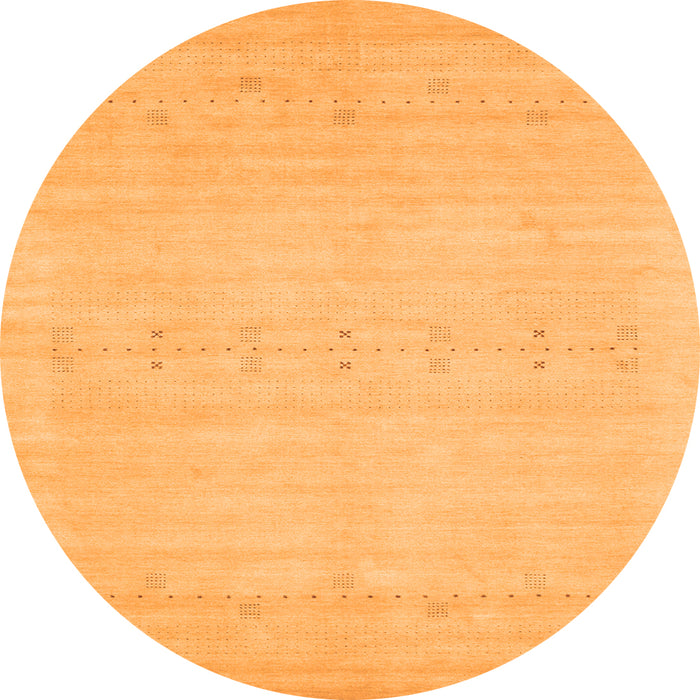 Square Solid Orange Modern Rug, con2510org