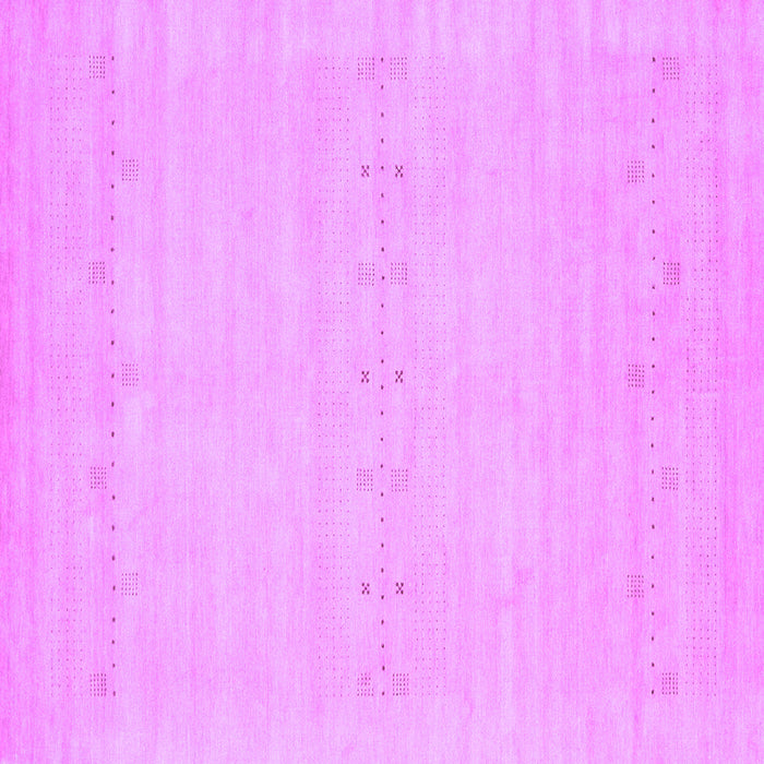 Square Machine Washable Solid Purple Modern Area Rugs, wshcon2510pur