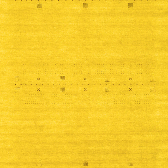 Machine Washable Solid Yellow Modern Rug, wshcon2510yw