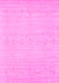 Machine Washable Solid Pink Modern Rug, wshcon2510pnk