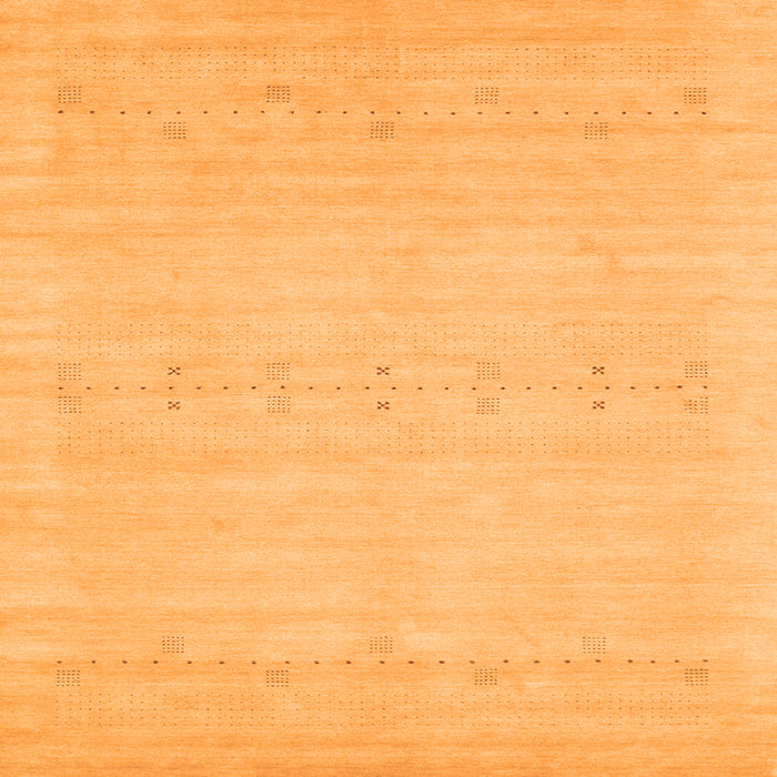 Serging Thickness of Solid Orange Modern Rug, con2510org