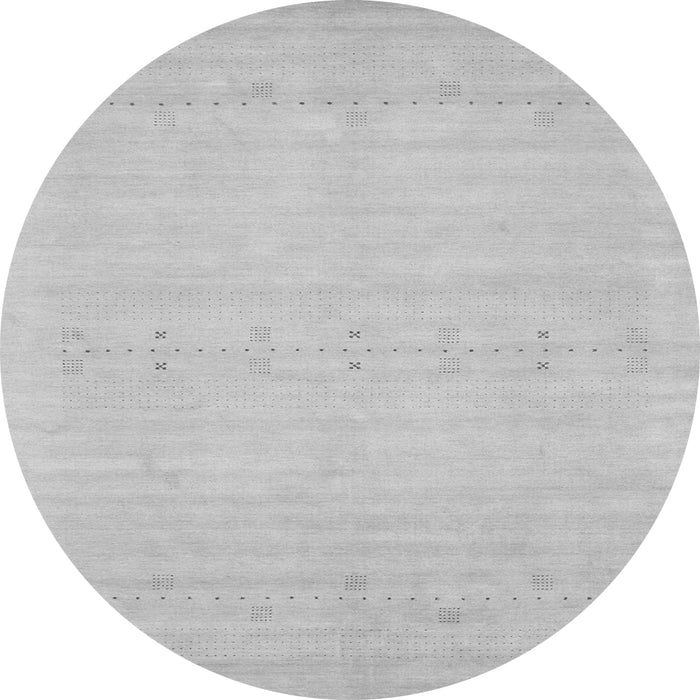 Machine Washable Solid Gray Modern Rug, wshcon2510gry