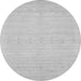 Machine Washable Solid Gray Modern Rug, wshcon2510gry