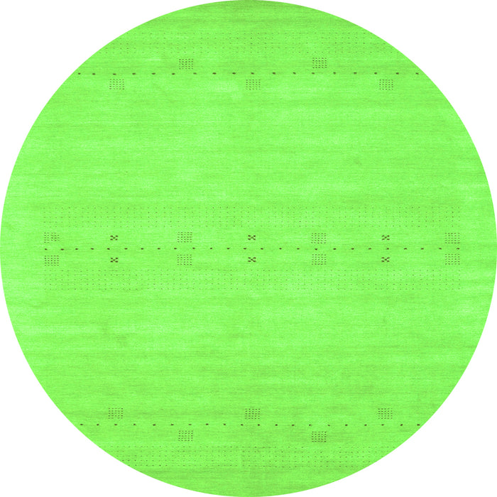 Machine Washable Solid Green Modern Area Rugs, wshcon2510grn