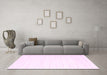 Machine Washable Solid Pink Modern Rug in a Living Room, wshcon2511pnk