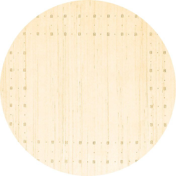 Round Machine Washable Solid Brown Modern Rug, wshcon2511brn