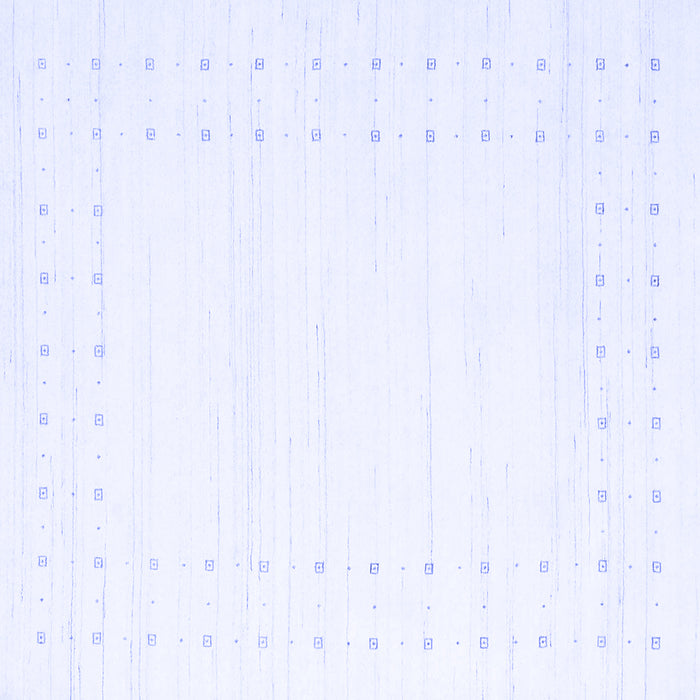 Square Machine Washable Solid Blue Modern Rug, wshcon2511blu