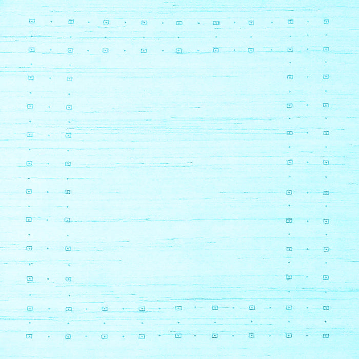 Square Machine Washable Solid Light Blue Modern Rug, wshcon2511lblu