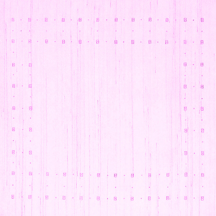 Square Solid Pink Modern Rug, con2511pnk