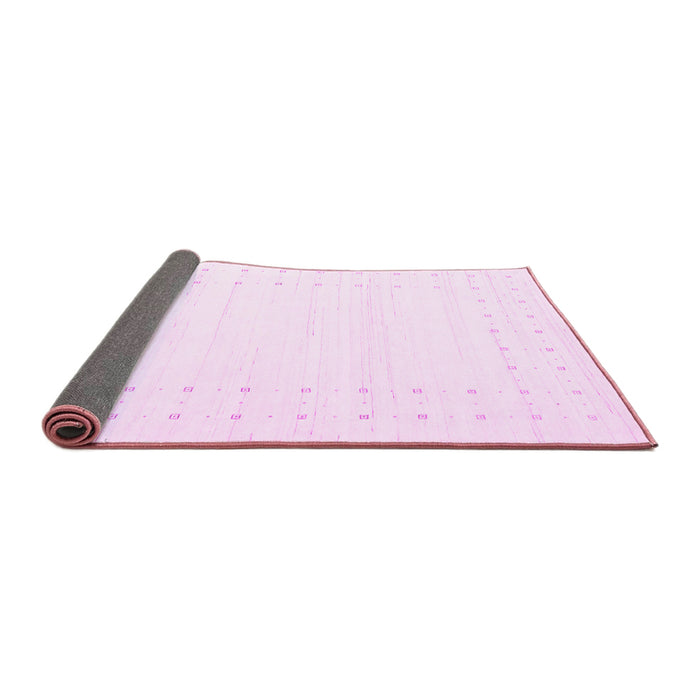 Sideview of Solid Pink Modern Rug, con2511pnk