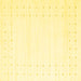 Square Machine Washable Solid Yellow Modern Rug, wshcon2511yw