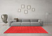 Machine Washable Abstract Orange Contemporary Area Rugs in a Living Room, wshcon2512org