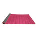 Sideview of Abstract Purple Contemporary Rug, con2512pur