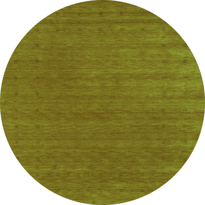 Square Abstract Green Contemporary Rug, con2512grn
