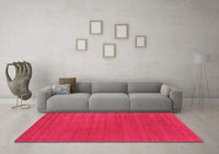 Machine Washable Abstract Pink Contemporary Rug, wshcon2512pnk