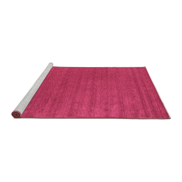 Sideview of Machine Washable Abstract Purple Contemporary Area Rugs, wshcon2512pur
