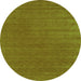 Machine Washable Abstract Green Contemporary Area Rugs, wshcon2512grn