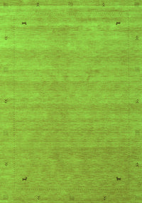 Abstract Green Contemporary Rug, con2513grn