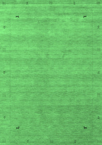 Abstract Emerald Green Contemporary Rug, con2513emgrn