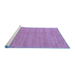 Sideview of Machine Washable Abstract Blue Contemporary Rug, wshcon2513blu